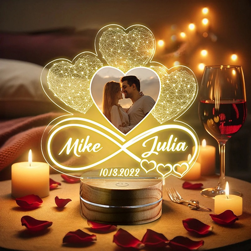 Personalized Night Light Gift For Couples